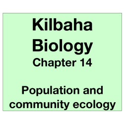 Biology Chapter 14 - Population and Community Ecology